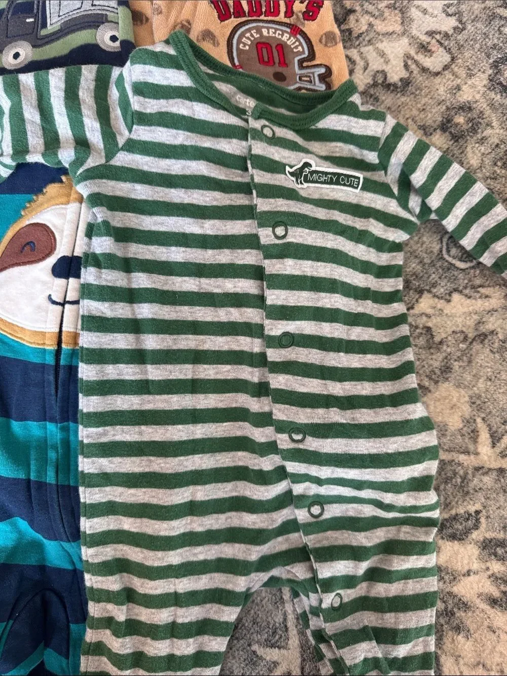 Bundle of 12 Baby Footed PJs